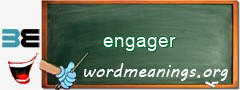 WordMeaning blackboard for engager